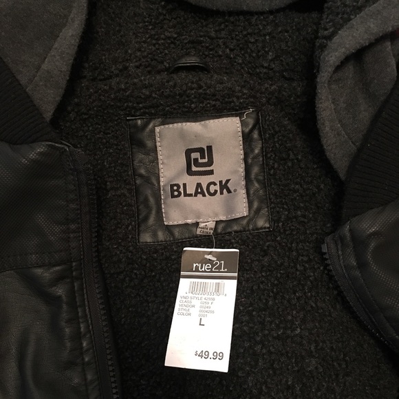*SOLD* Carbon Black Bomber Jacket - Picture 3 of 7